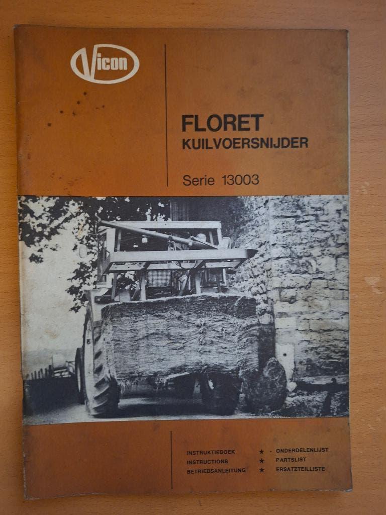 Instruktieboek, onderdelenboek Vicon Floret kuiilvoersnijder, Boeken, Verzenden, Gelezen, Tractor en Landbouw