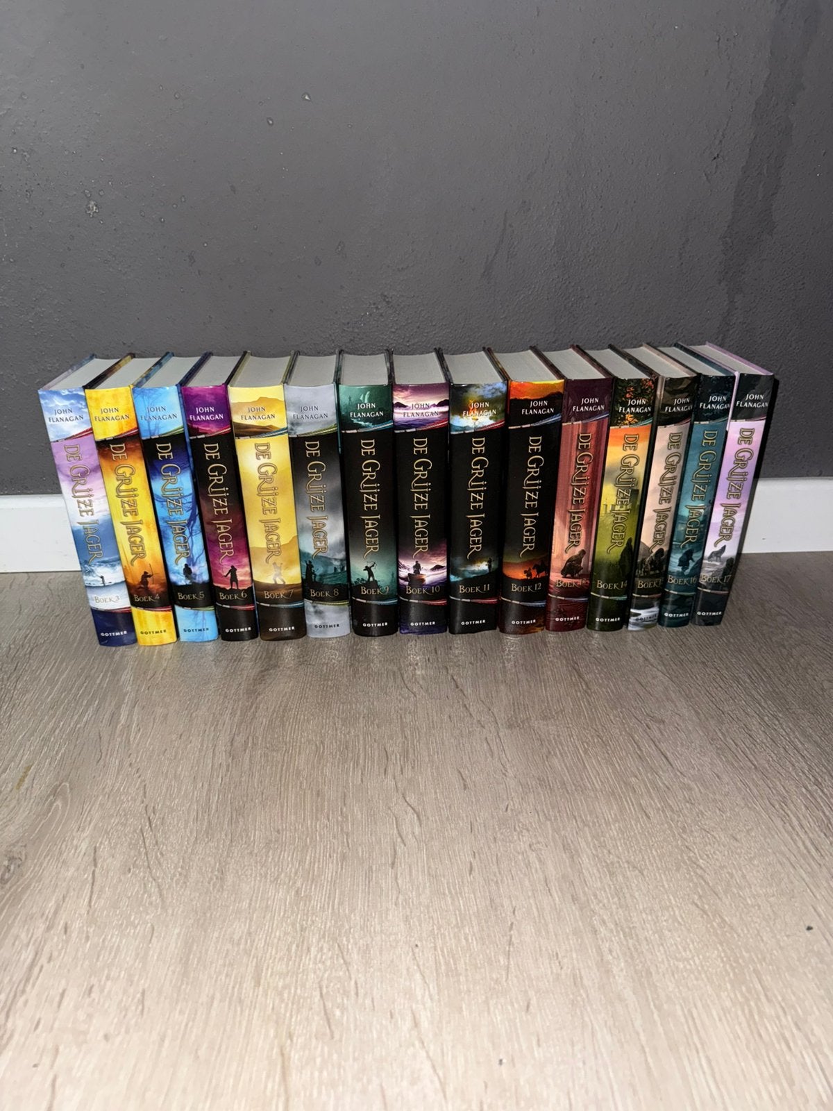 De Grijze Jager deel 3-17 HARDCOVER — complete set, 15 delen, Boeken, Ophalen of Verzenden, Zo goed als nieuw, John Flanagan