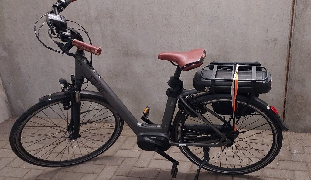 electrische dames/herenfiets Qwic Premium MN7, Gebruikt, Velgrem, 47 tot 50 cm, Versnellingen