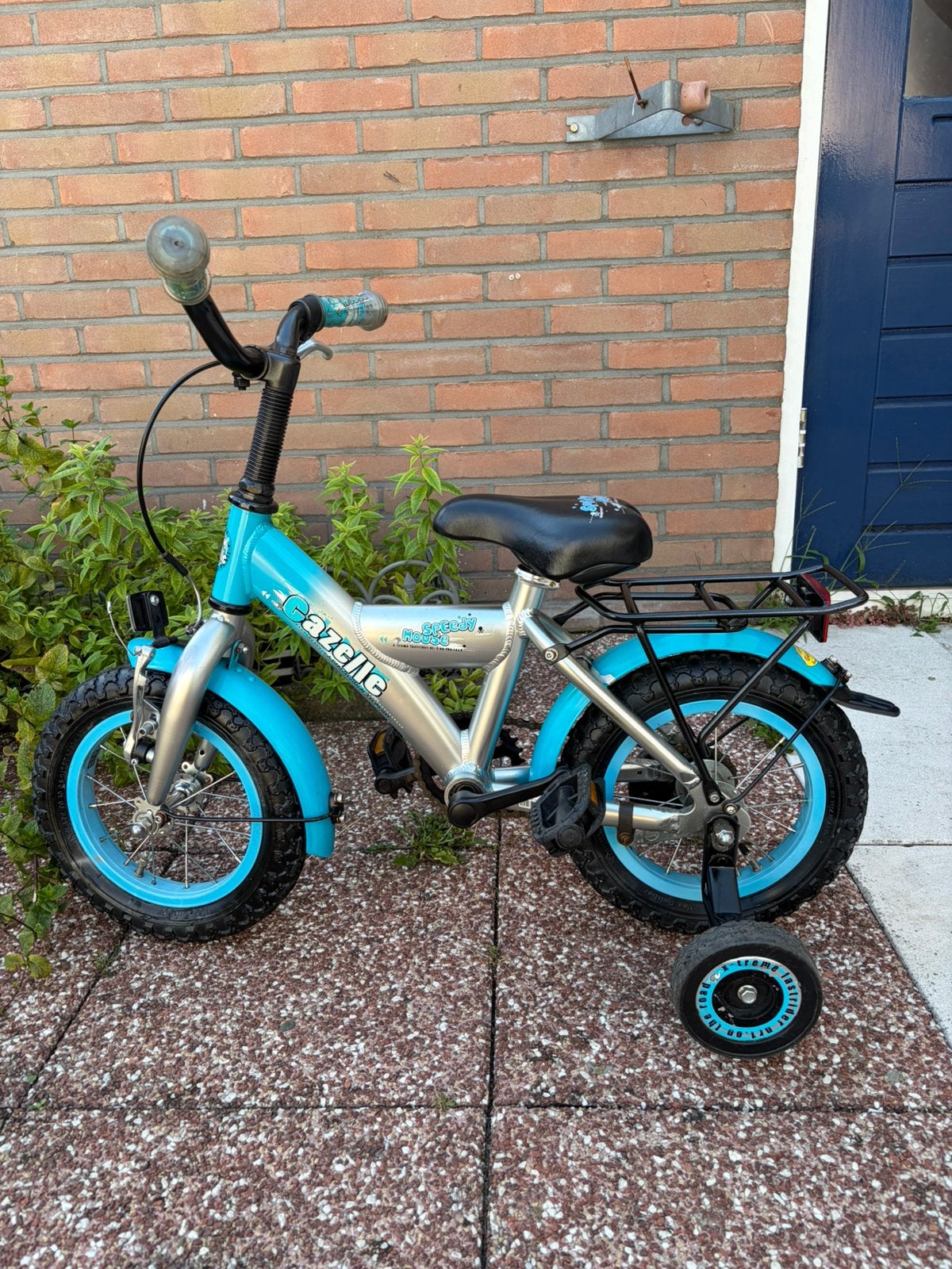 Nette gazelle kinderfiets 12 inch met zijwieltjes, rijklaar., Ophalen, Gebruikt, Minder dan 16 inch, Zijwieltjes