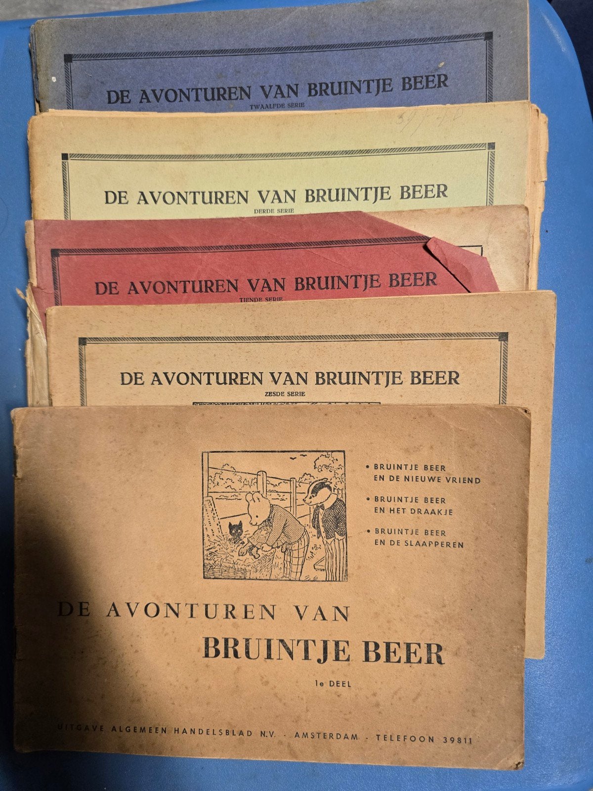 de avonturen van bruintje beer, Ophalen