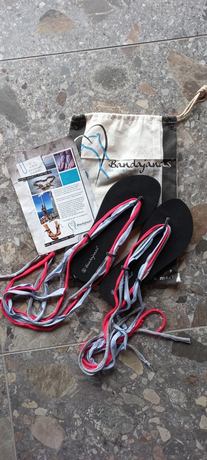 Boho/Hippie Bandajanas slippers maat 40, Slippers, Bandajanas, Zwart, Nieuw