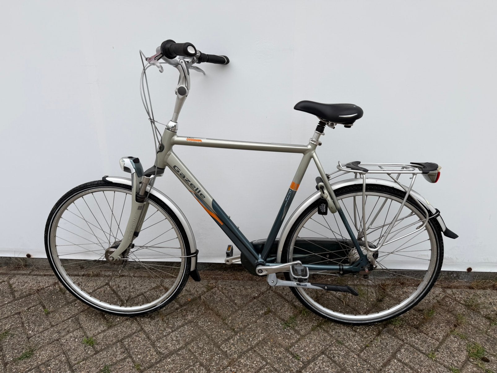 Gazelle orange plus special design herenfiets f61, Fietsen en Brommers, Velgrem, Versnellingen, Ophalen of Verzenden, Zo goed als nieuw