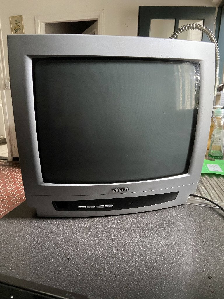 Vintage Vestel kleuren-tv 1412T beeldbuistelevisie met SCART, Ophalen, Gebruikt, Overige merken