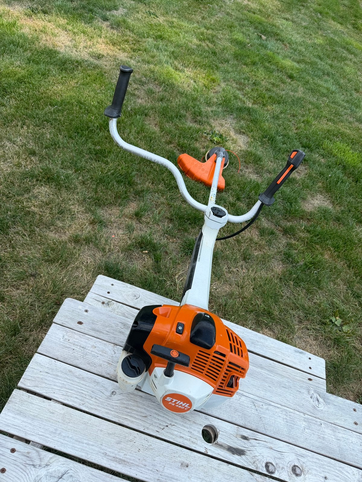 ‼️ stihl fs460c bosmaaier ‼️, Tuin en Terras, Ophalen, Zo goed als nieuw, Benzine