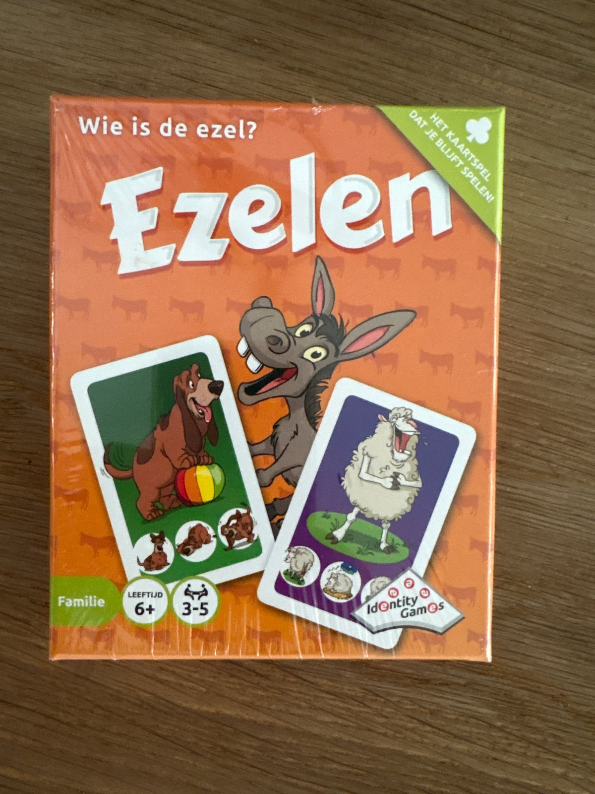 Ezelen kaartspel - Nieuw in doos, nog in plastic!, Drie of vier spelers, Ophalen of Verzenden, Nieuw