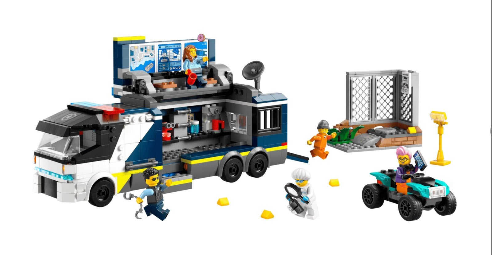Nieuw Politie laboratorium in truck, lego City, 60418, Ophalen, City, Lego, Nieuw