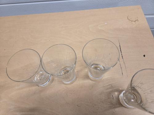 cocktail glaasjes vintage geslepen dun zes stuks, Ophalen of Verzenden, 'T Olde Gre-j, Info@toldegrej.nl, Endepoelstraat 20f Didam