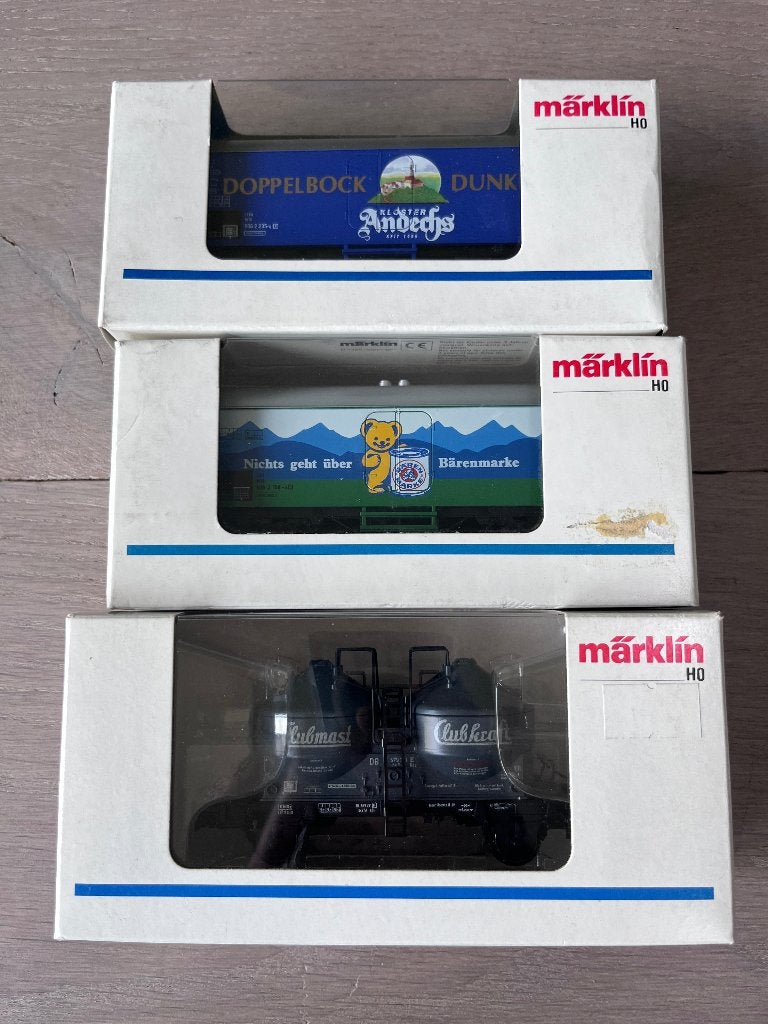 Marklin 4485, 46613, 4421 ho wagons nieuwstaat, Wisselstroom, Ophalen of Verzenden, Märklin, Nieuw