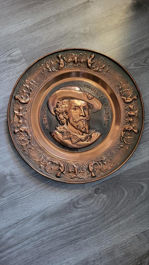 Petrus Paulus Rubens koperen wandplaat, Ophalen of Verzenden