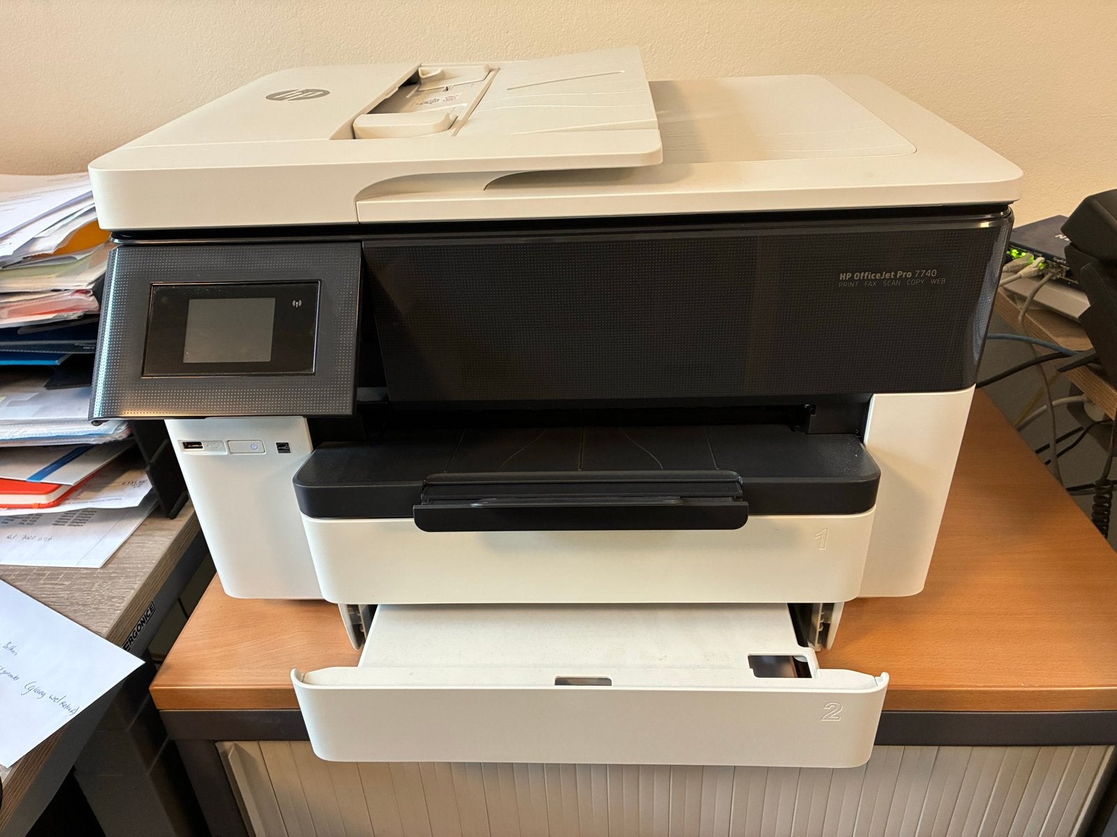 HP OfficeJet Pro 7740 All-in-One Printer A3, Computers en Software, Ophalen, Faxen, Inkjetprinter, All-in-one