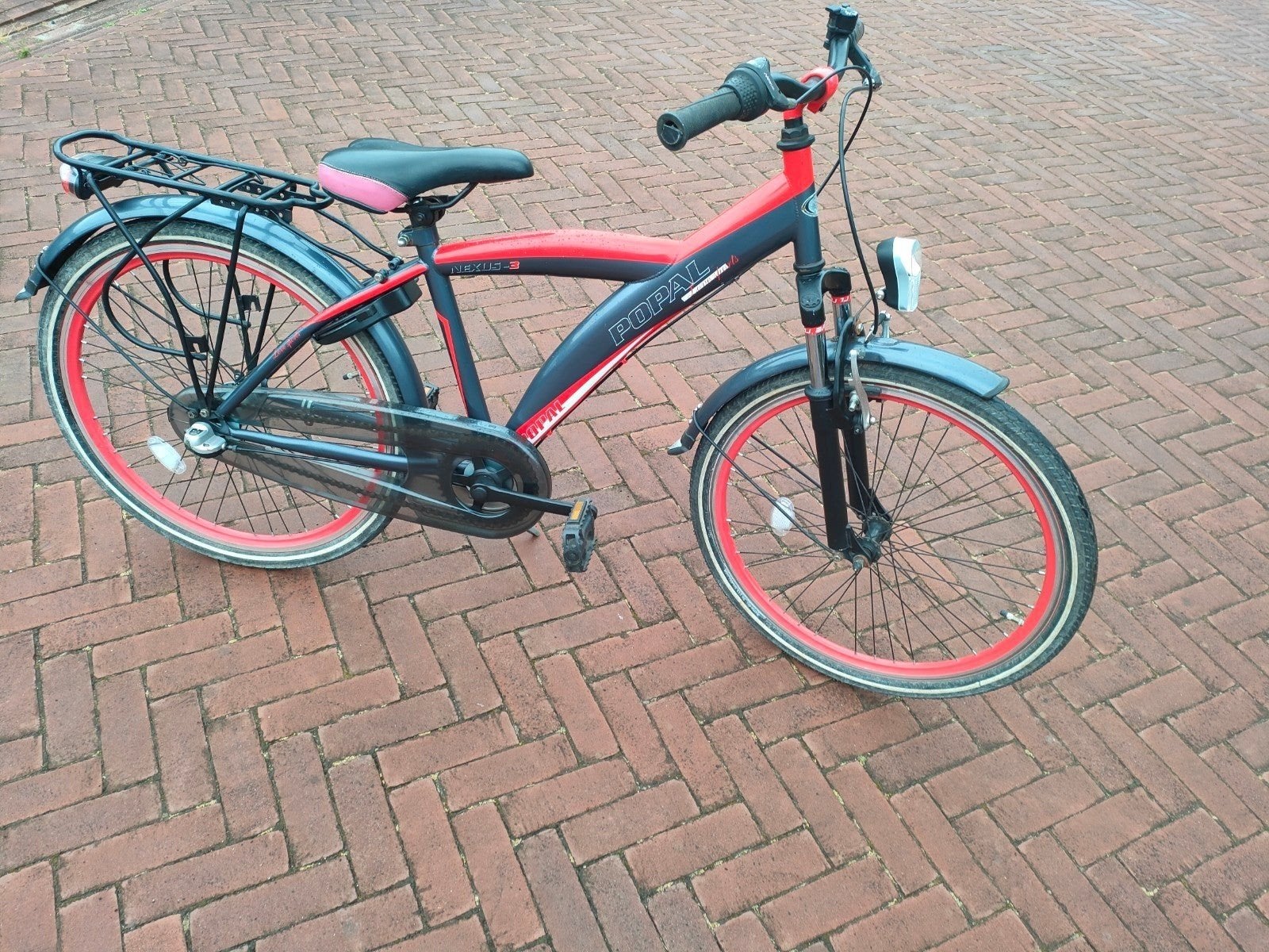 jongens fiets popal 24 inch met 3 speed, Fietsen en Brommers, Fietsen | Jongens, Ophalen, Terugtraprem, 24 inch, Versnellingen