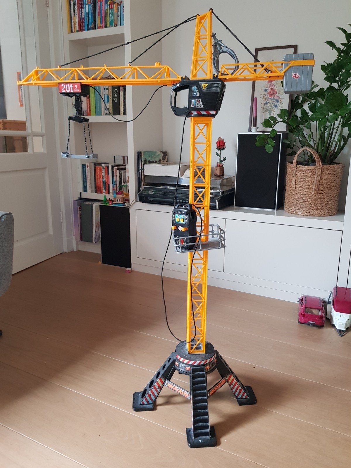 Leuke hijskraan met Afstandsbediening - 120 cm, Ophalen, Zo goed als nieuw, Jongen of Meisje