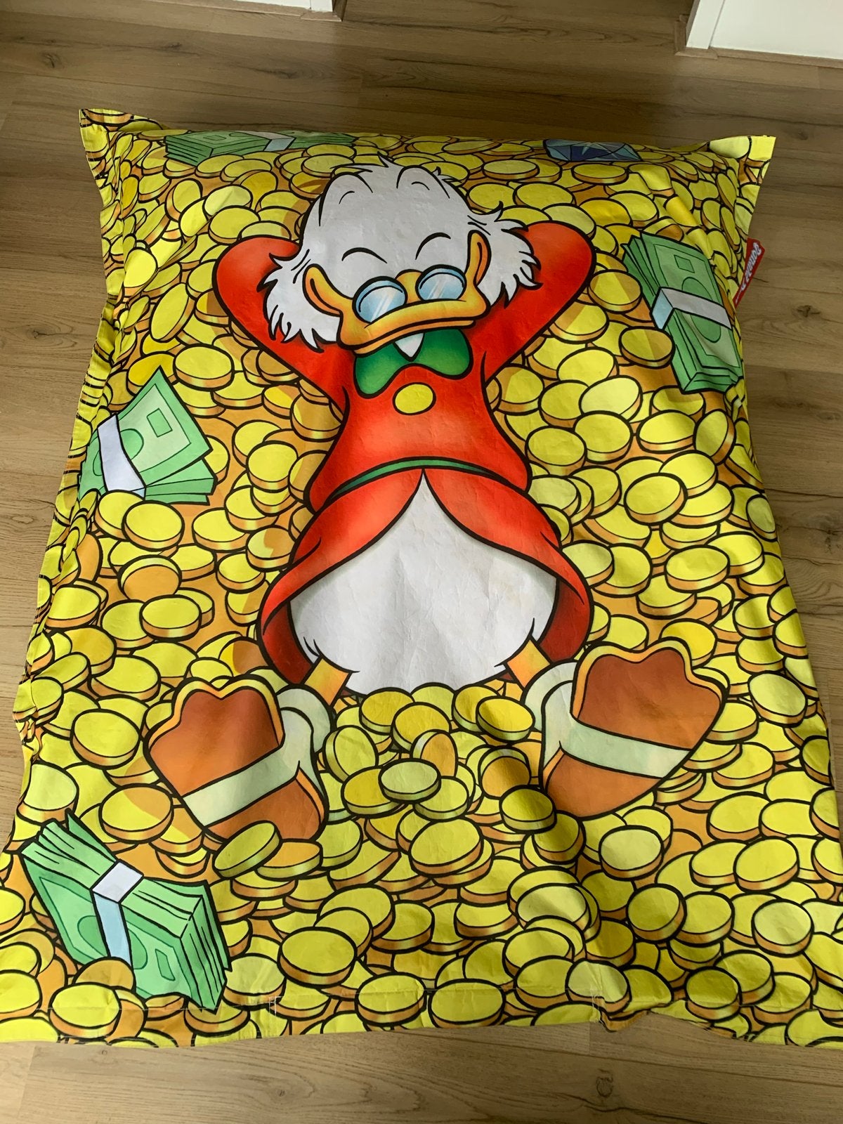 Dagobert Duck zitzak, Ophalen, Gebruikt