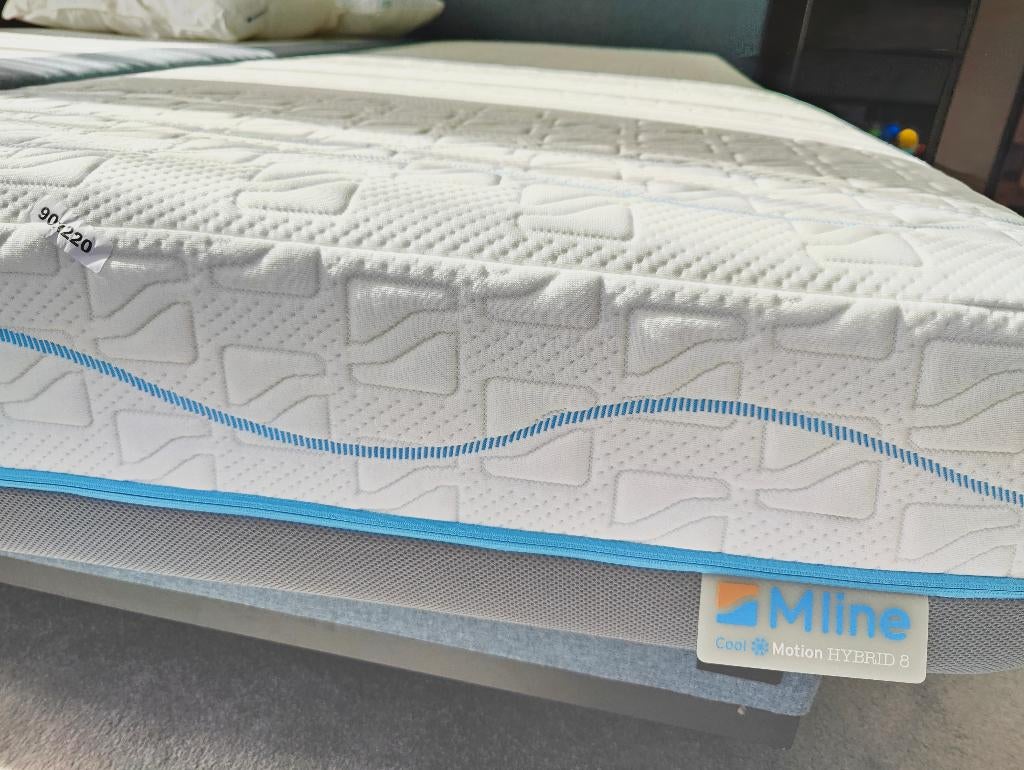 M-line matras cool Motion 8 maat 90 x 220, Ophalen, 90 cm, Eenpersoons, Zo goed als nieuw