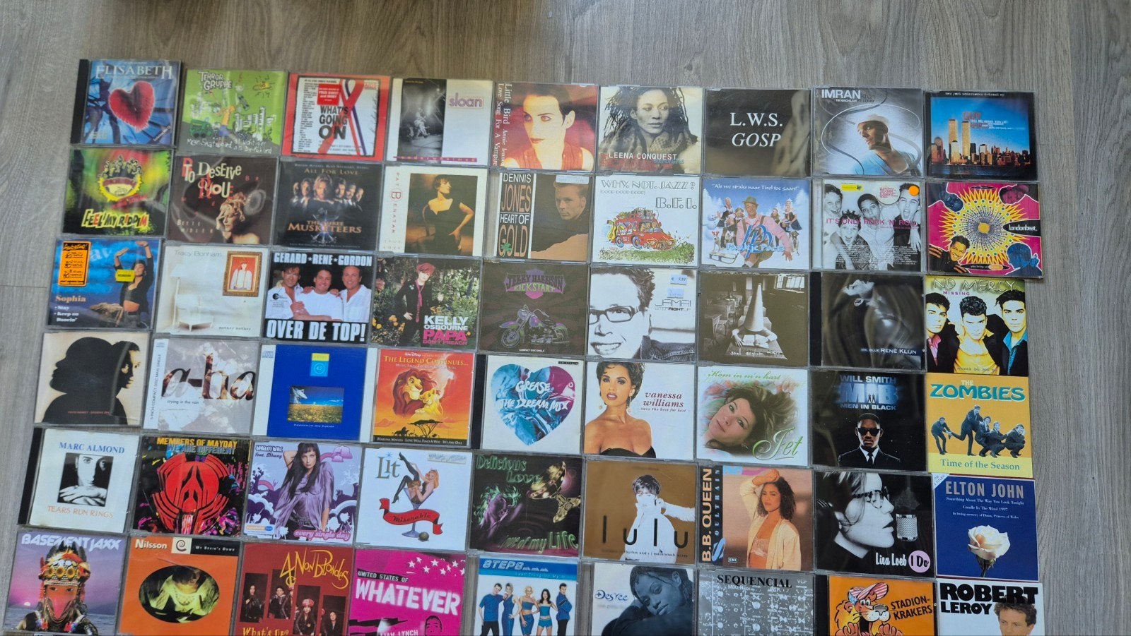 91 cd singles: partij - collectie - verzameling - opruiming, Cd's en Dvd's, Ophalen of Verzenden