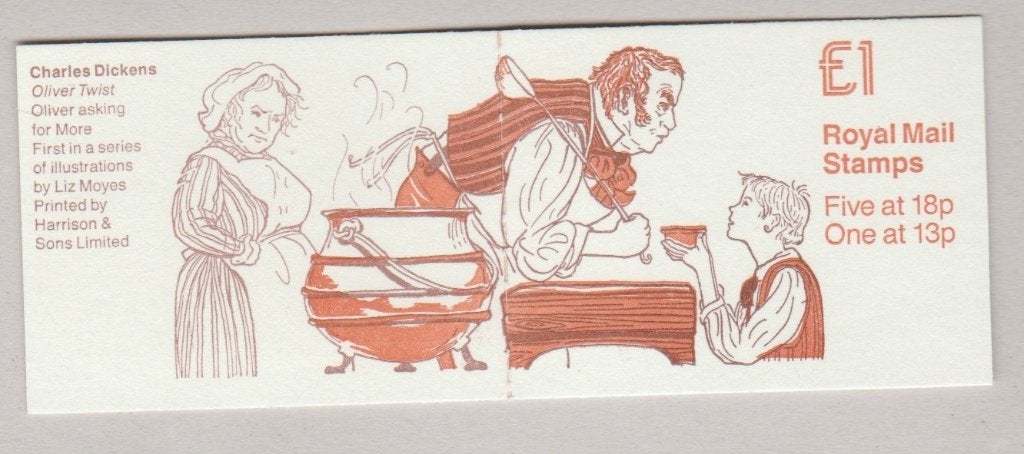 GB 1988 Booklet SG FH13 Charles Dickens - No. 1 **, Postzegels en Munten, Postzegels | Europa | UK, Verzenden, Postfris