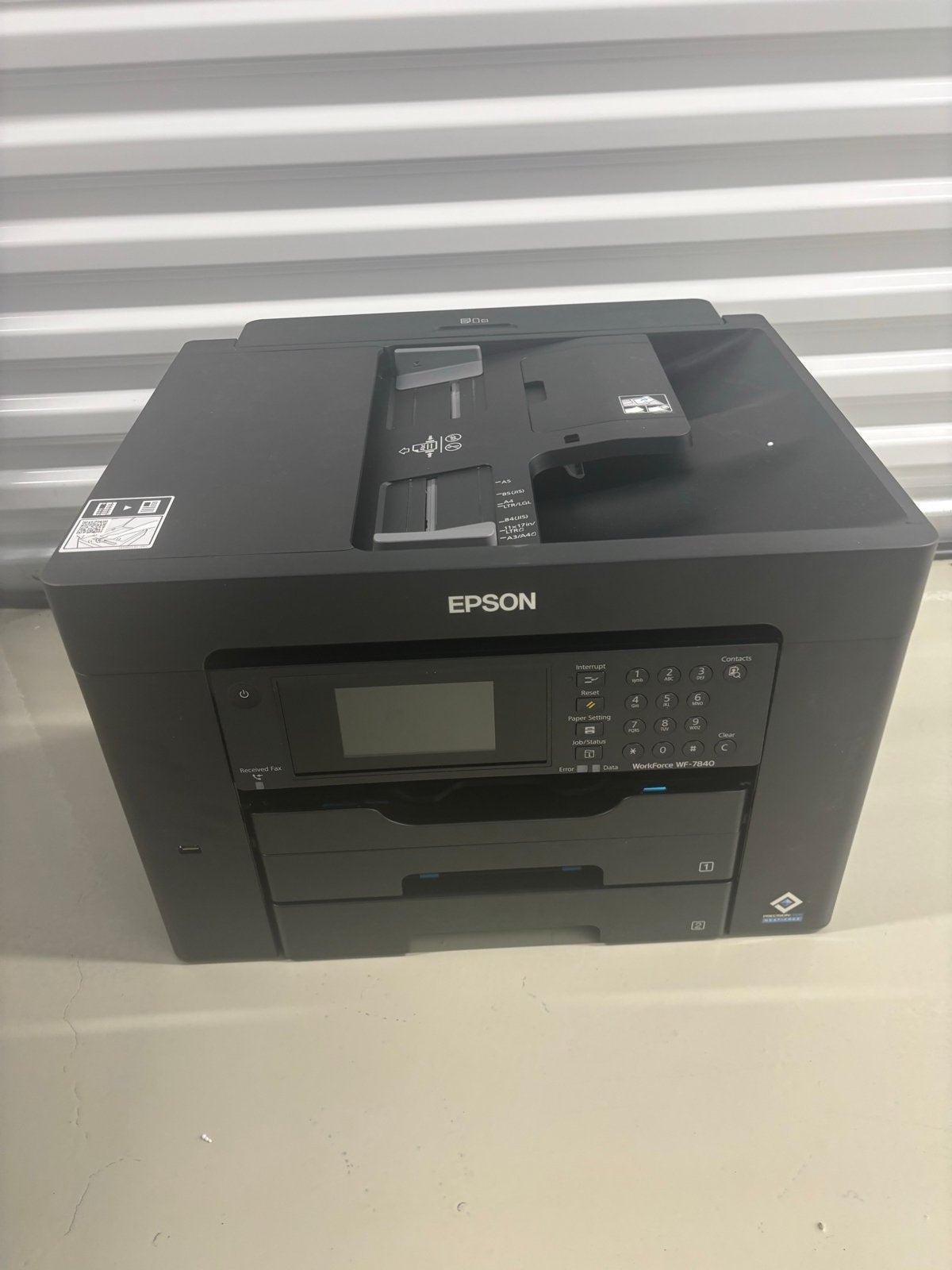 Epson WorkForce WF-7840DTWF All-in-One Inkjetprinter, Computers en Software, Printers, Gebruikt, Epson, Faxen, Inkjetprinter