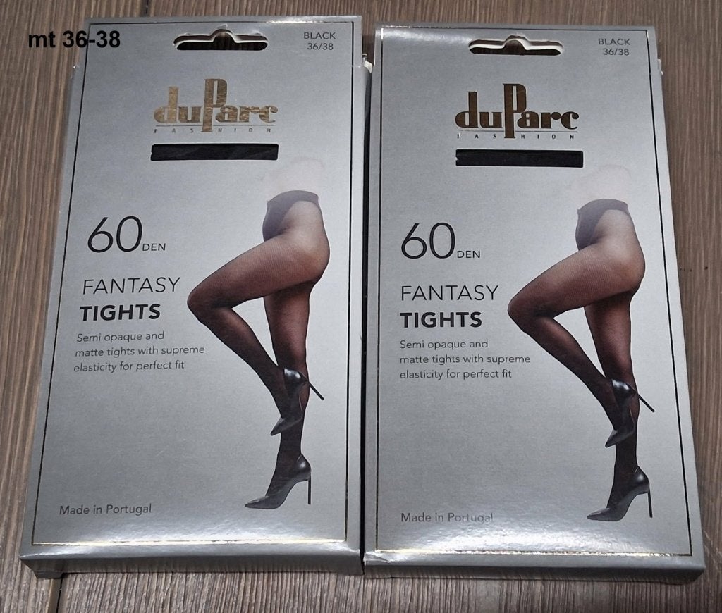 2x zwarte panty fantasy 60 den 36-38 Duparc, Kleding | Dames, Zwart, Nieuw, Ophalen of Verzenden, Panty