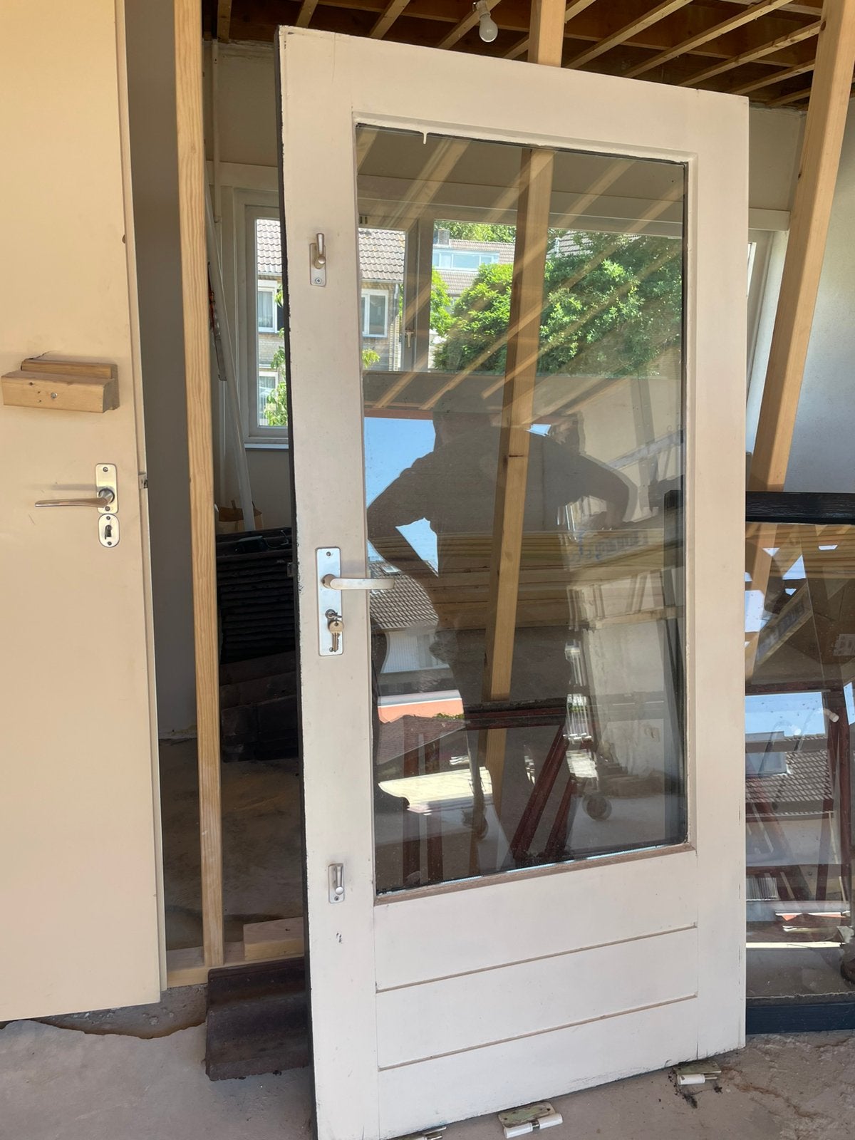 Kozijnen met dubbel glas, Ophalen, Raamkozijn, Zo goed als nieuw, 75 tot 150 cm