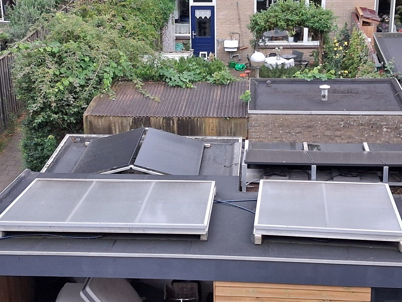 Zonnecollectoren voor warm water - Gebruikt, Ophalen, Gebruikt