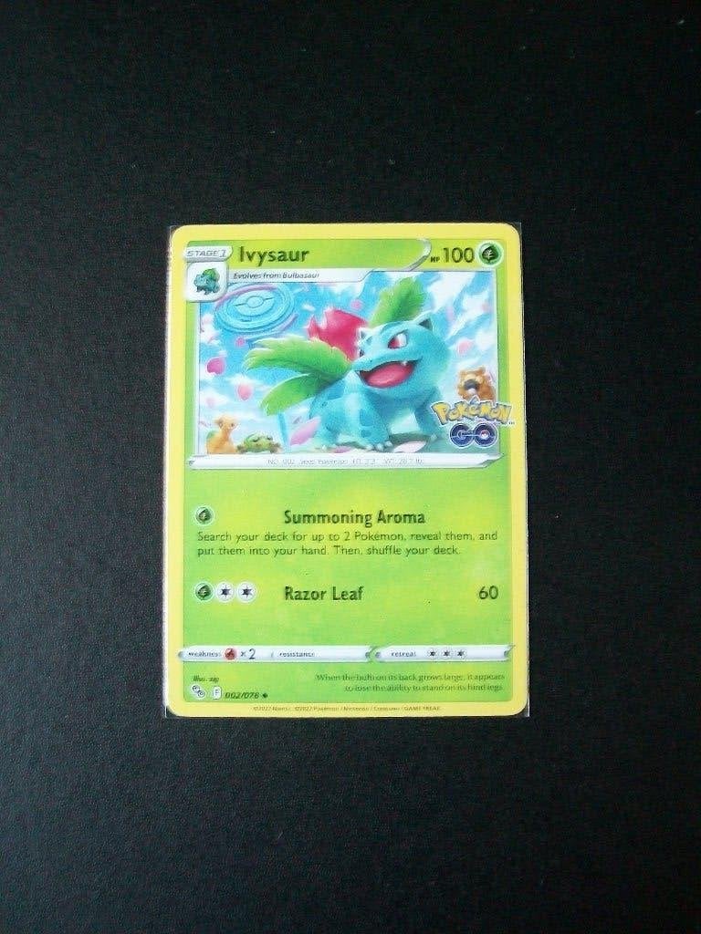 3637. Nieuwe Pokemon GO kaart IVYSAUR HP 100 (002/078), Verzenden, Nieuw, Losse kaart