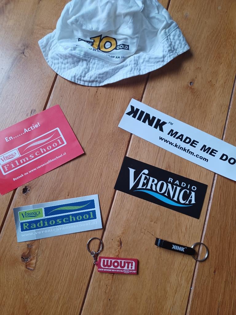 stickers van Veronica, Kink FM en Veronica Radioschool, Ophalen of Verzenden, Nieuw, Film, Tv of Omroep