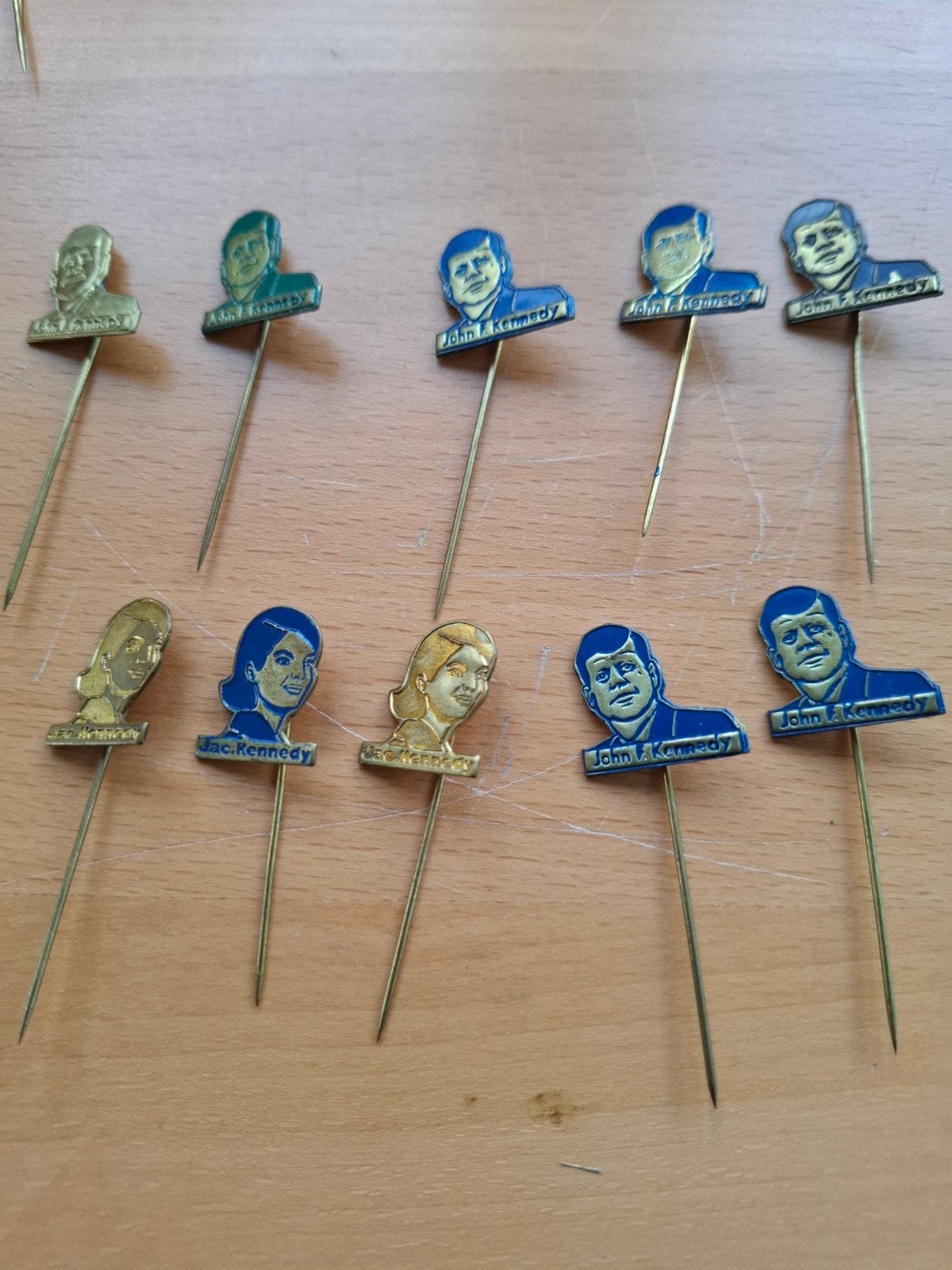 Vintage Kennedy Speldjes - John F. Kennedy & Jackie Kennedy, Verzamelen, Ophalen of Verzenden