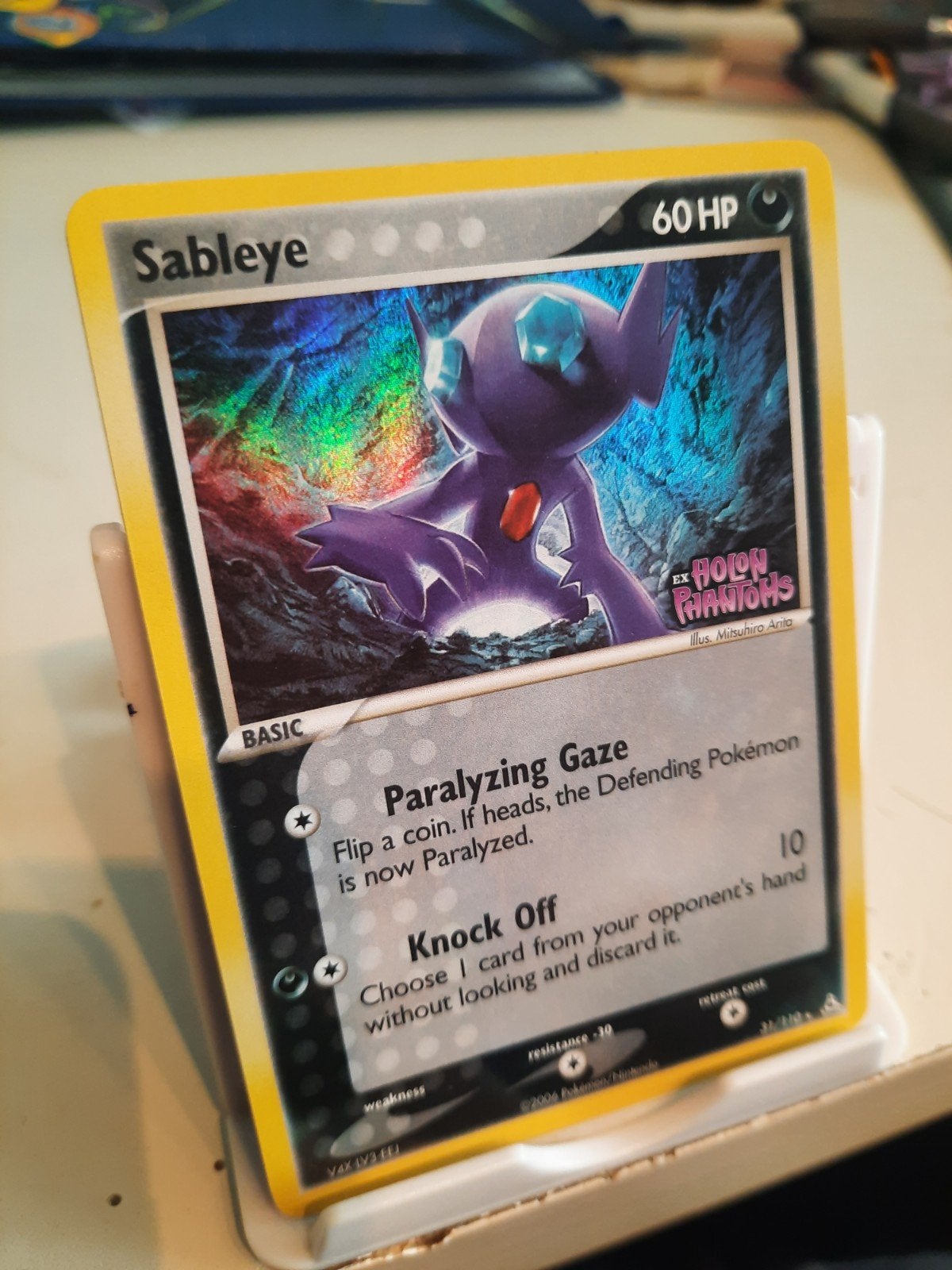 Sableye 31/100 EX Holo Pokemon Kaart

prachtige cond, Ophalen of Verzenden, Zo goed als nieuw, Losse kaart