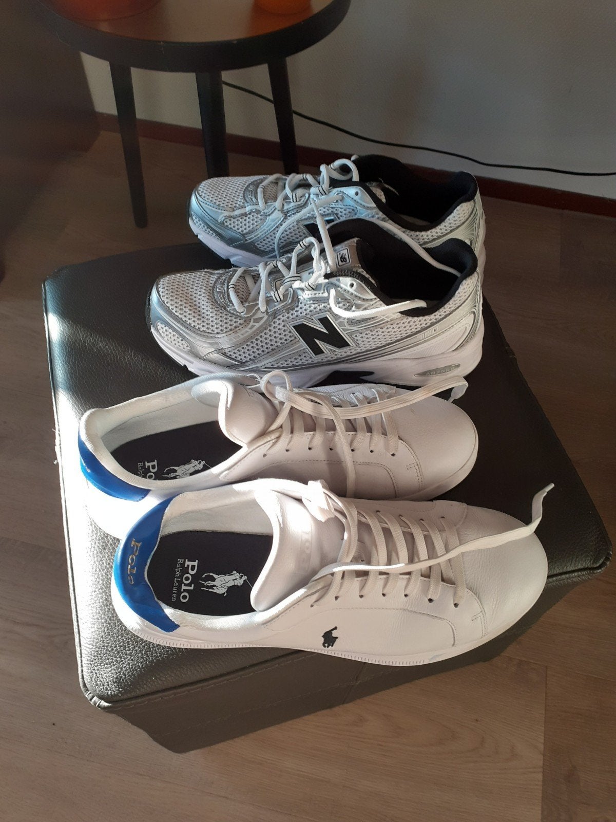 2Paar Sneakers zgan polo Ralph lauren& New Balance 43 €100, Ophalen, Wit, Polo Ralph Lauren, Sneakers of Gympen