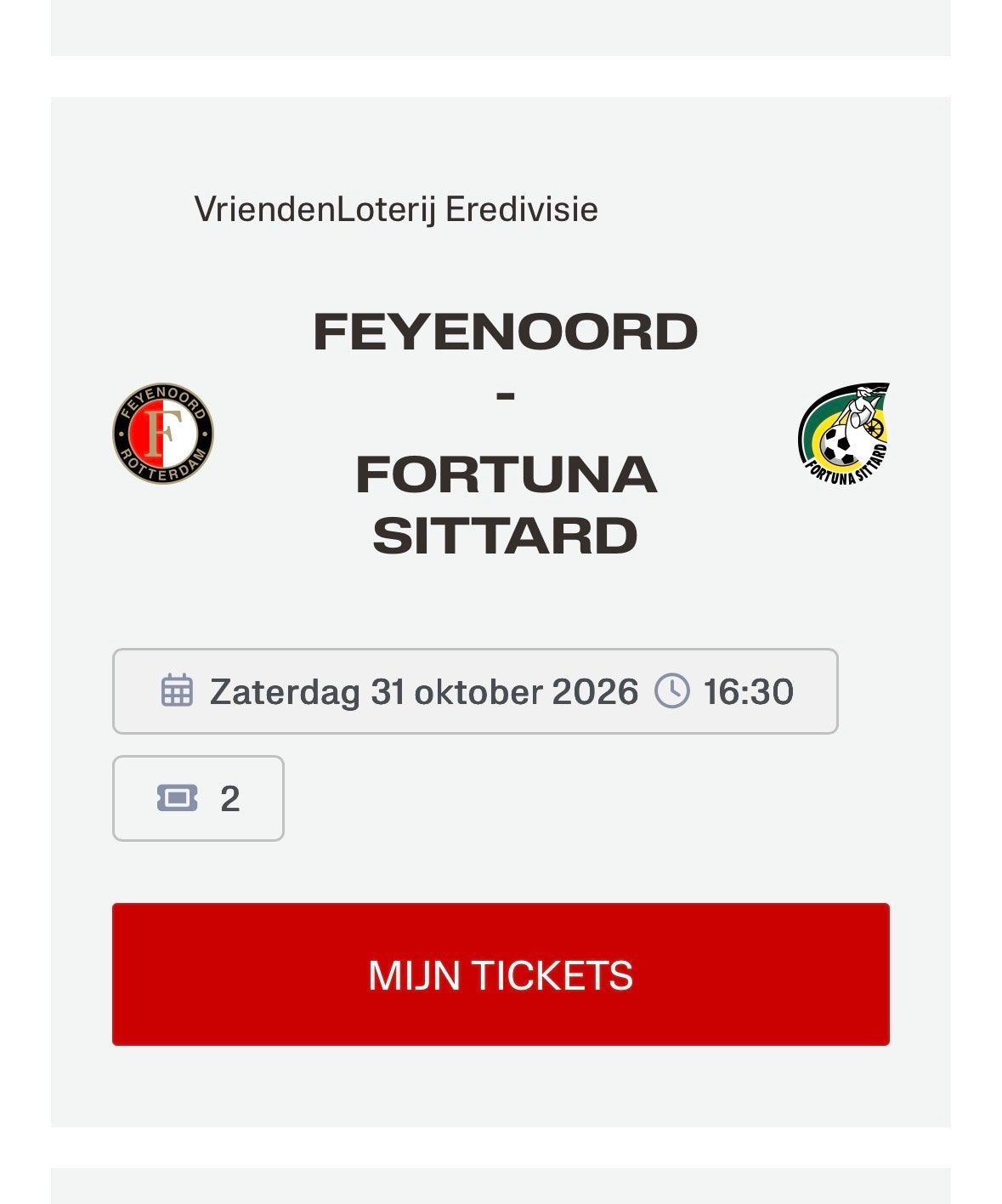 Feyenoord fortuna Y1