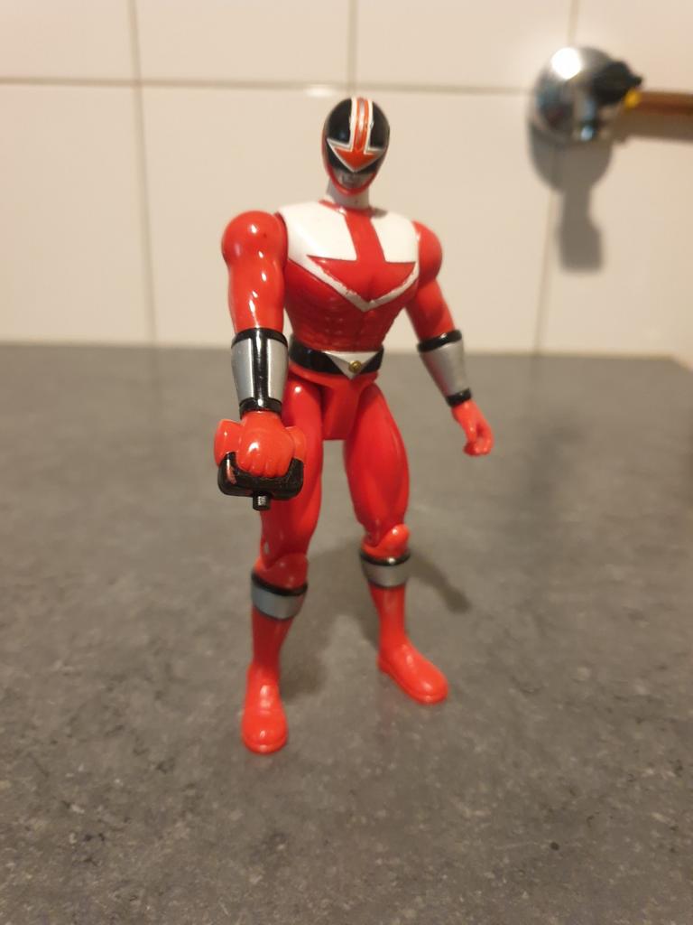 Bandai Rode Power Ranger Actiefiguur, Ophalen of Verzenden, Gebruikt
