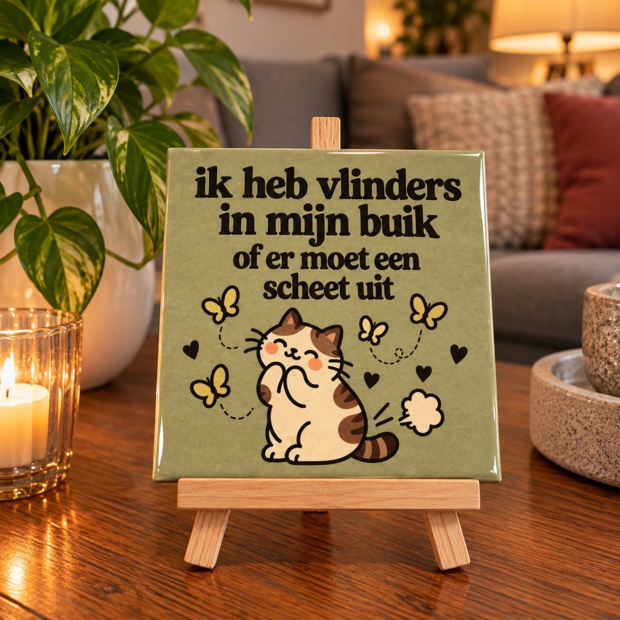 Tegeltje tekst, Ophalen of Verzenden, Nieuw