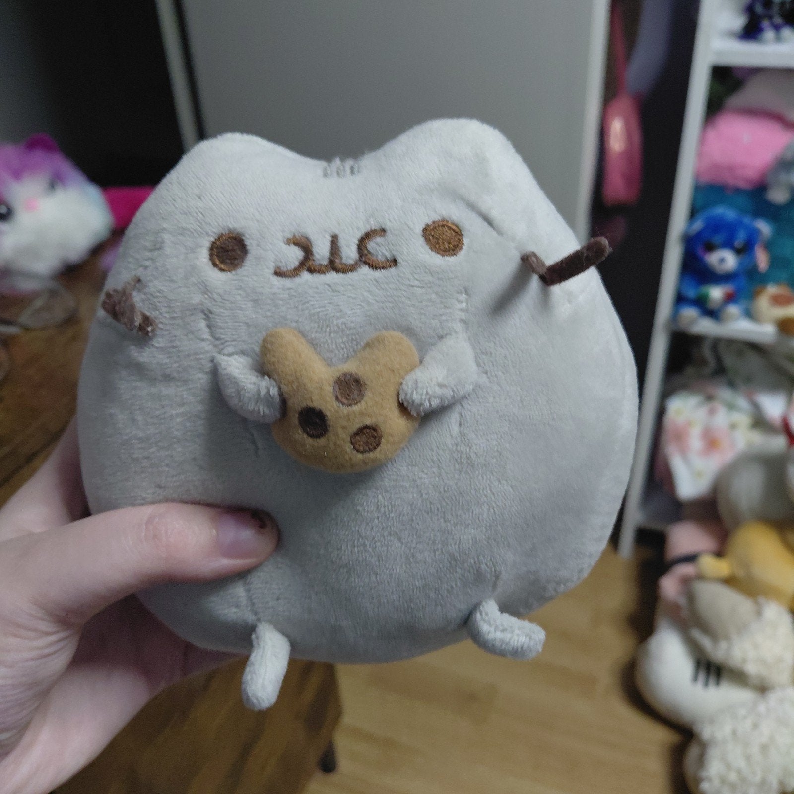 GUND Pusheen Snackables Cookie knuffel - 24 cm, Overige merken, Overige karakters, Grijs, Ophalen of Verzenden