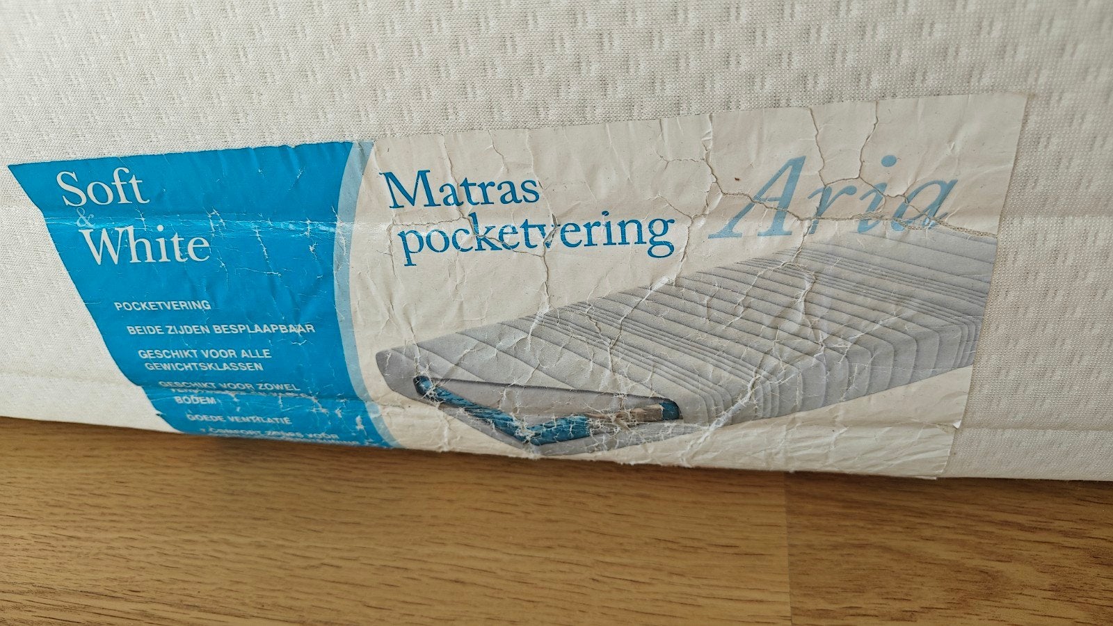 matras, Ophalen, Eenpersoons, Zo goed als nieuw, 80 cm