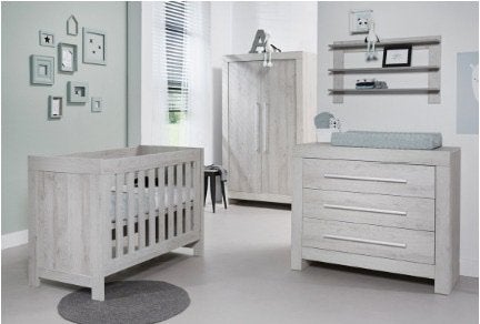 Babykamer interbaby 140 x 70 ledikant, Ophalen of Verzenden, Zo goed als nieuw, Jongetje of Meisje