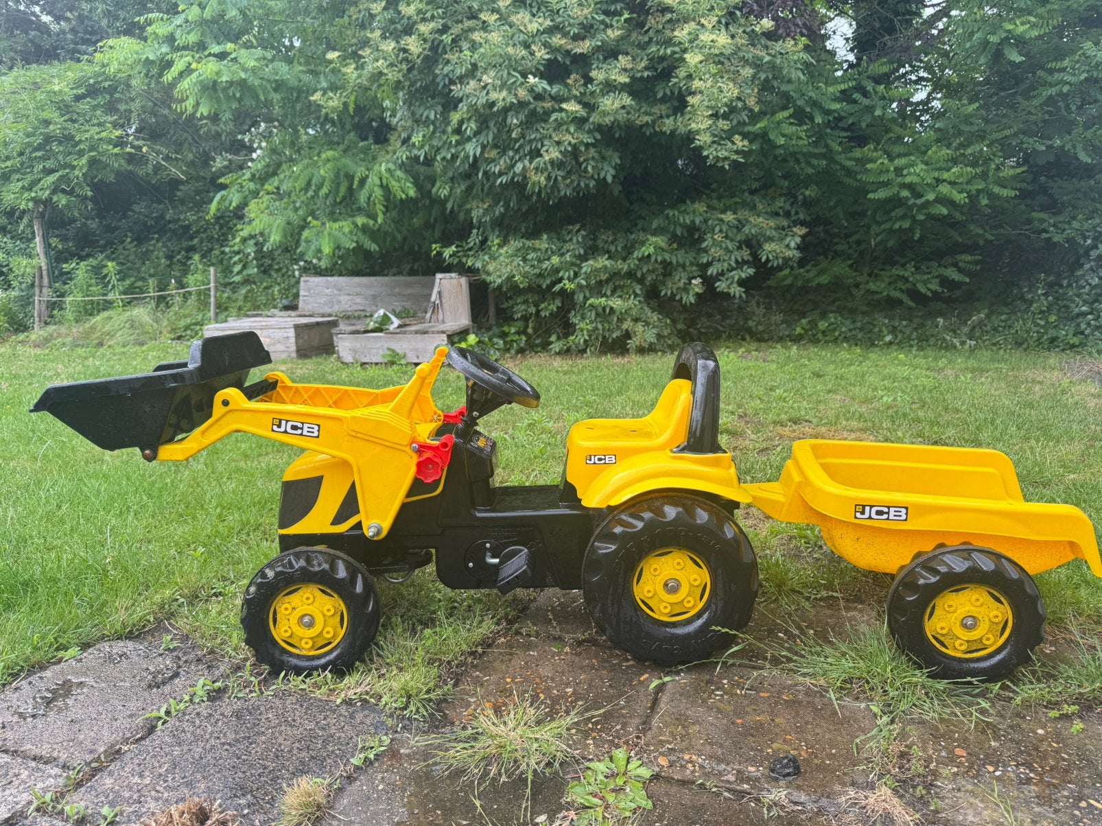 Rolly Kids JCB Tractor and Trailer, Ophalen, Zo goed als nieuw