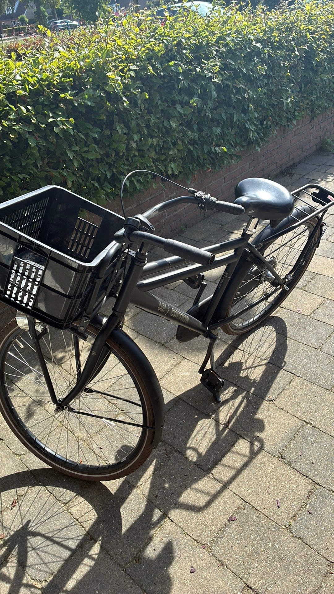 Cortina zwart kinder fiets, Fietsen en Brommers, 59 cm of meer, Ophalen, Terugtraprem, Jaren '60 of nieuwer