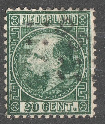 nvph 10 Koning Willem III 1868, Ophalen of Verzenden, Na 1940, Gestempeld