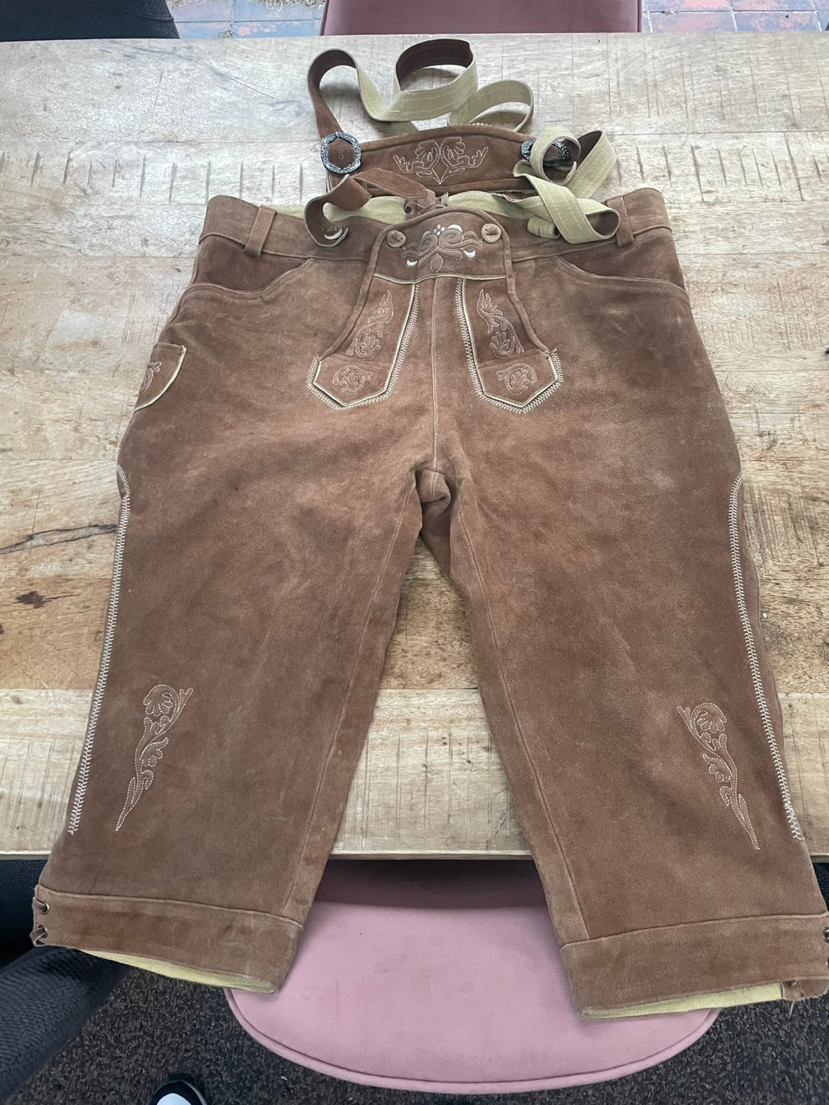 Lederhosen maat 60, Ophalen of Verzenden, Gedragen, Overige maten