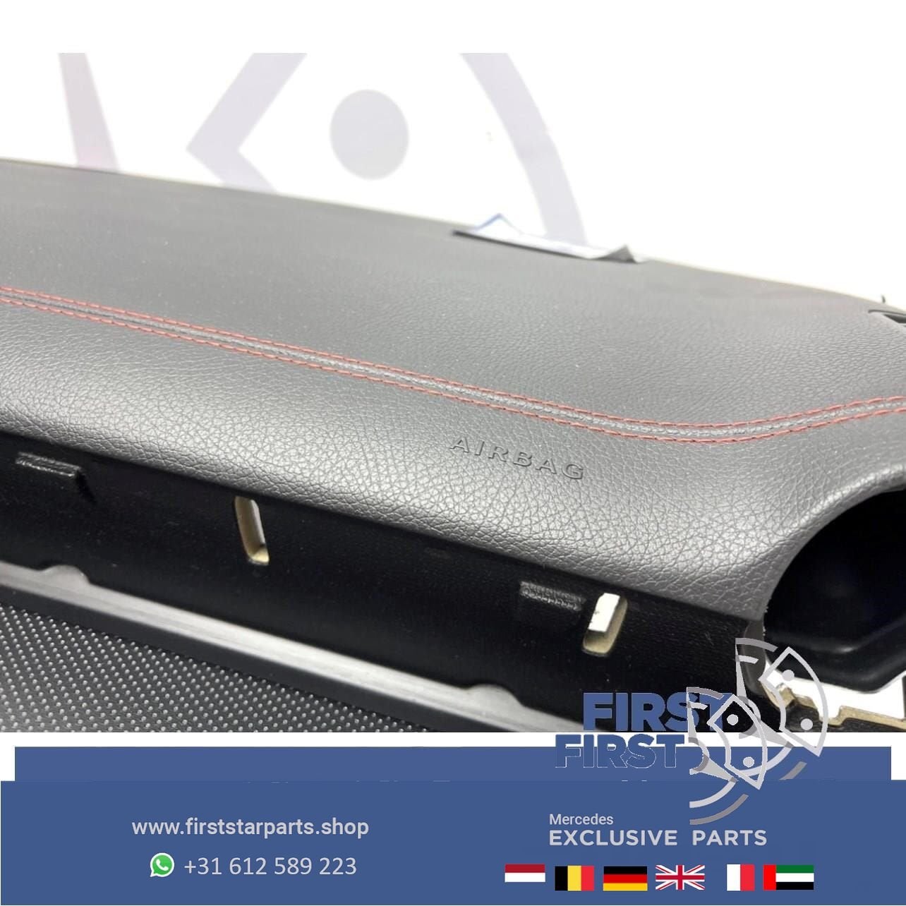 W177 ZWART AMG DASHBOARD met RODE STIK Mercedes A KLASSE 201, Gebruikt, -, Ophalen of Verzenden, -