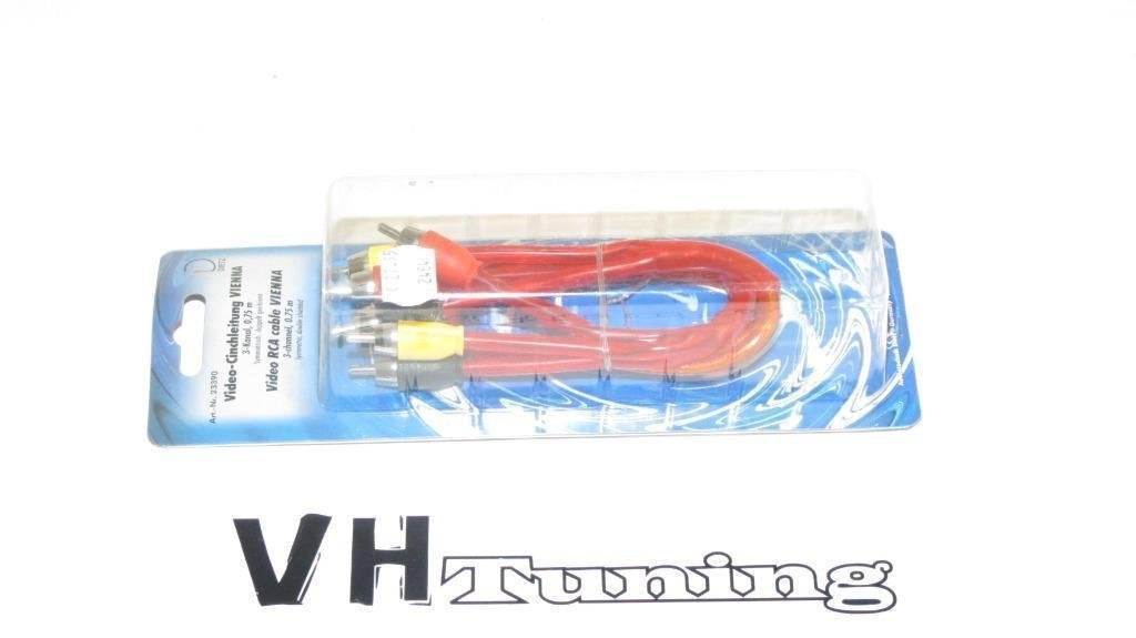 Dietz Video RCA cable VIENNA 3 channel 0,75M symmetric, Ophalen of Verzenden