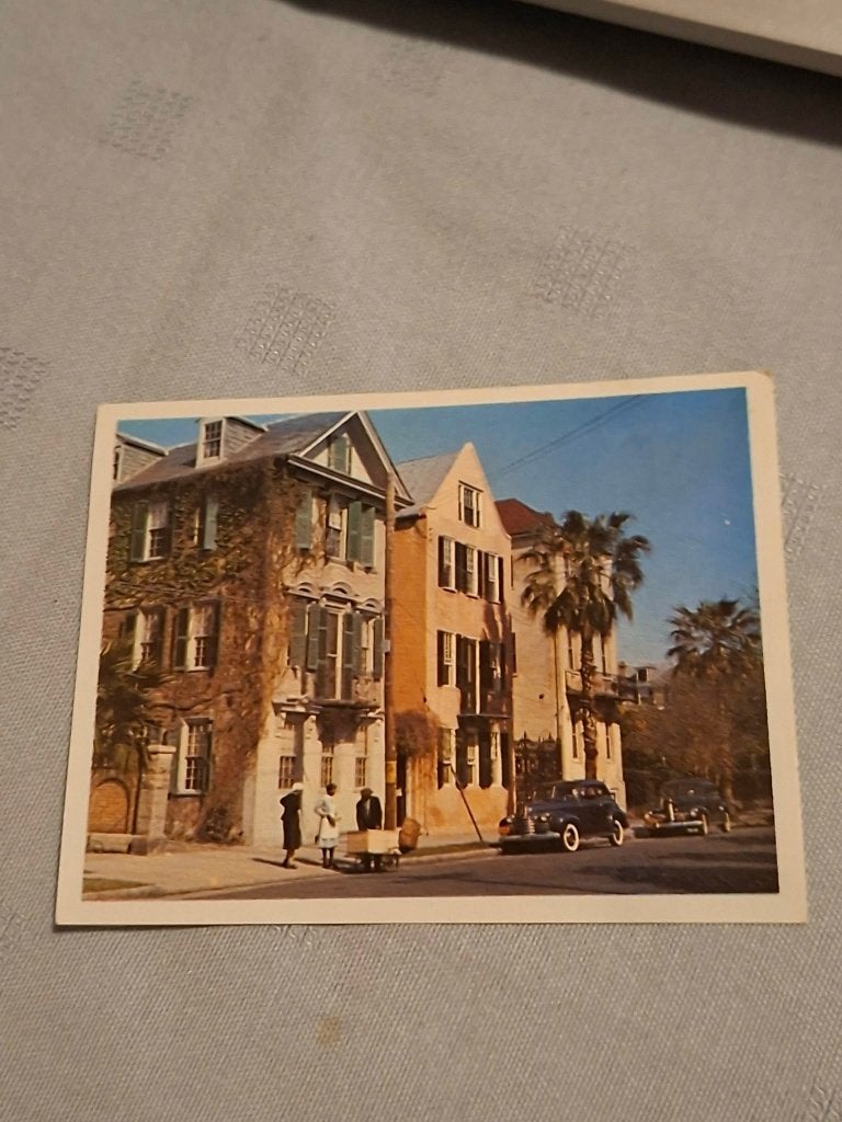 Prentje/Chromo : Charleson in Zuid-Carolina / Victoria, Gebruikt, 1940 tot 1960, Prent, Buitenland
