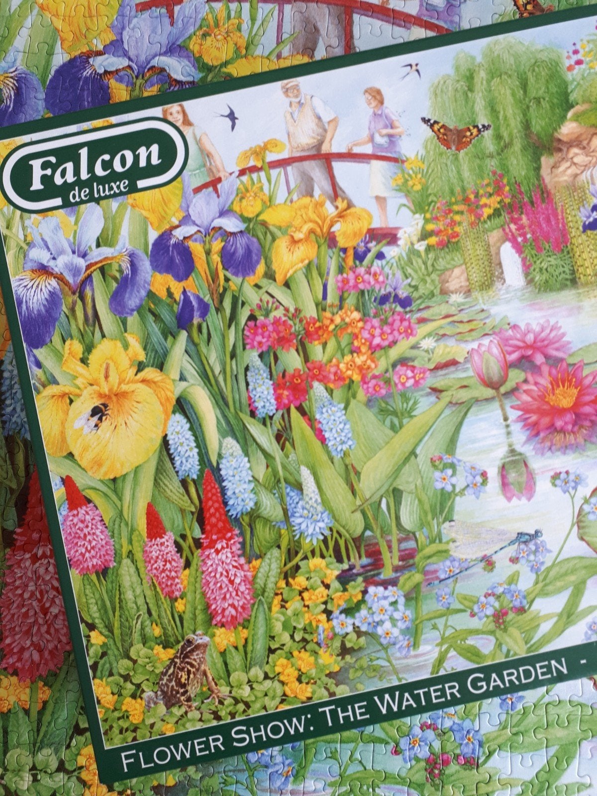 FALCON 🌾 puzzel Flower Show the Water Garden 1000 stukjes, Ophalen of Verzenden, 500 t/m 1500 stukjes, Zo goed als nieuw, Legpuzzel