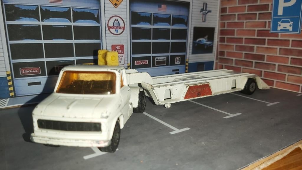 Vintage Matchbox King Size K-8 Ford Transporter, Ophalen of Verzenden, Gebruikt, Overige typen