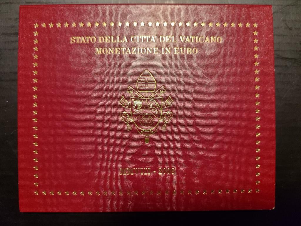 Vaticaan 1 ct t/m 2 euro 2008 BU Jaarset, Ophalen of Verzenden, Vaticaanstad, Overige waardes, Setje
