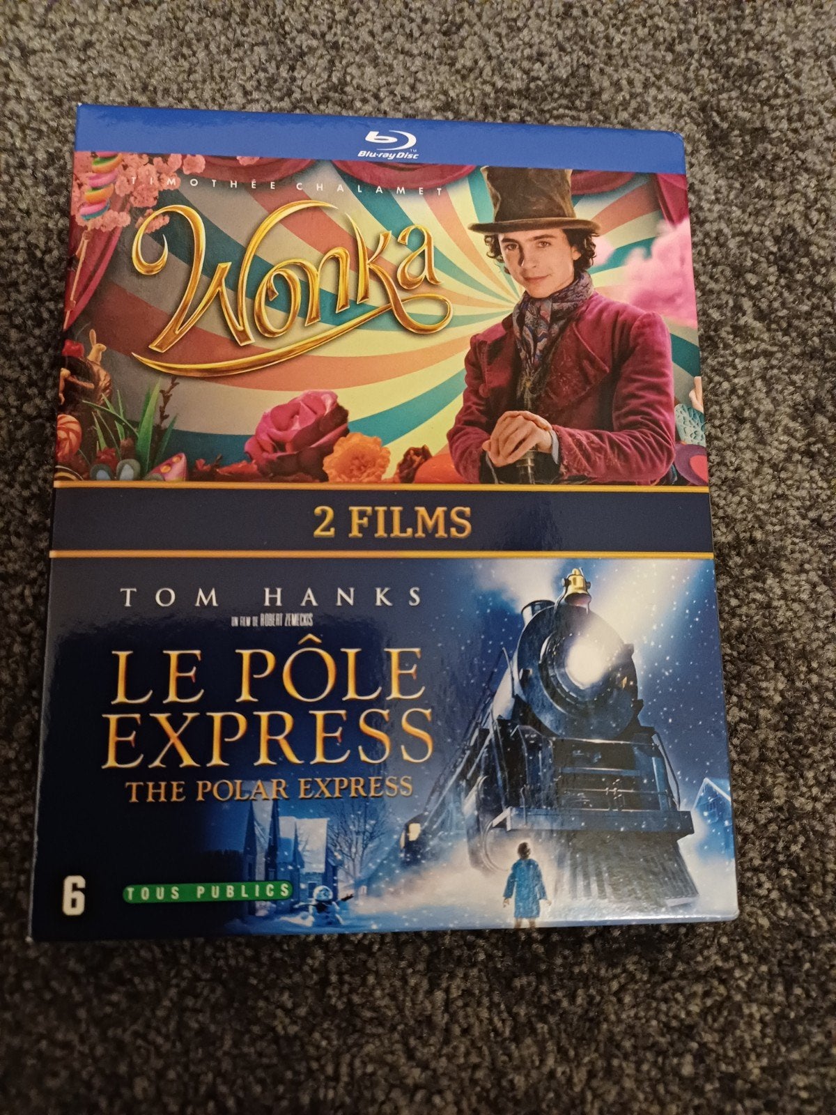 Wonka + Polar express, Ophalen of Verzenden, Zo goed als nieuw