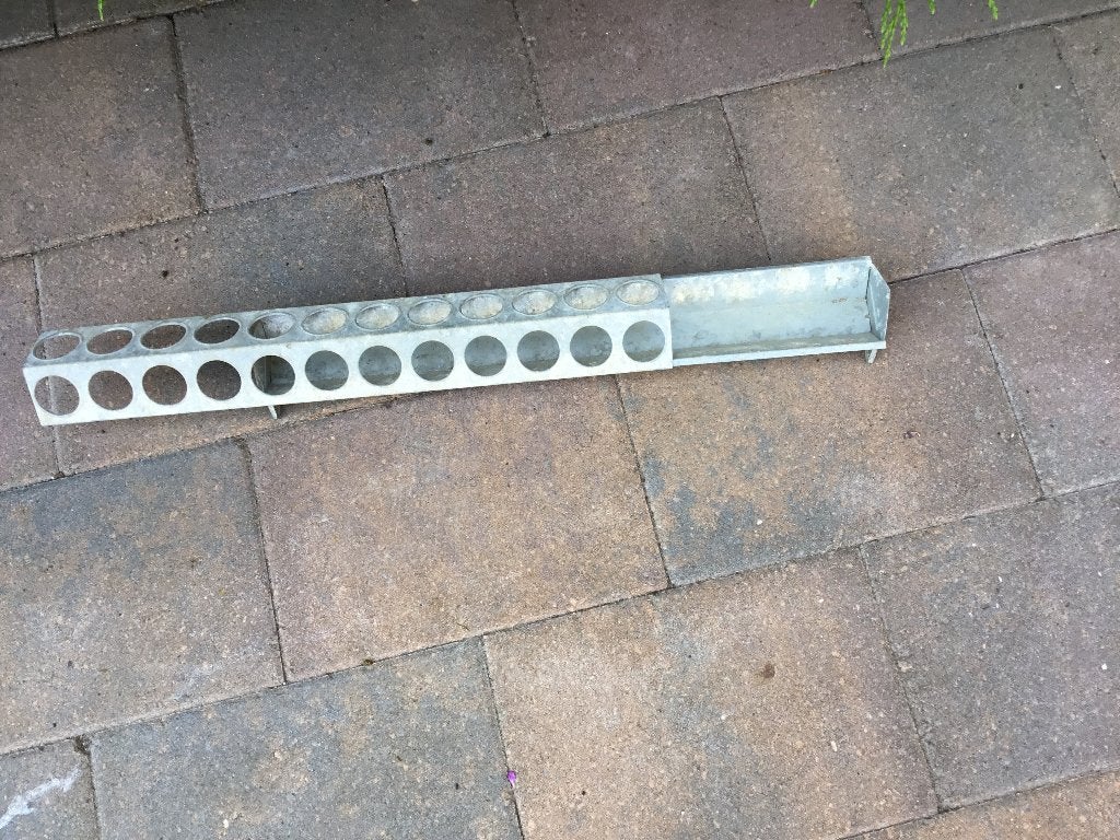 Zinken voerbak i.g.st., Ophalen of Verzenden, Gebruikt, Drinken en Voederen