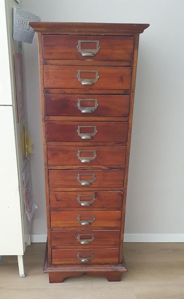 Houten ladekast, Ophalen, Minder dan 50 cm, Gebruikt, 5 laden of meer