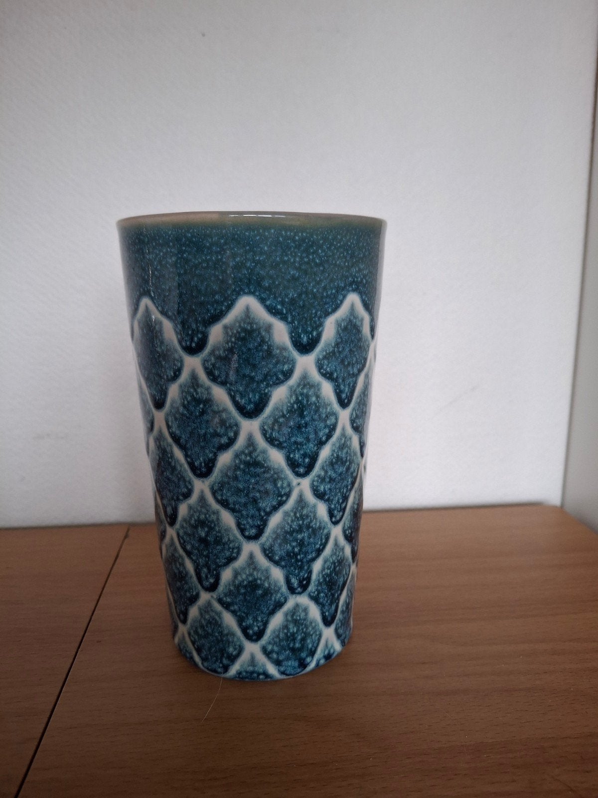 Riverdale Vaas met Schubbendesign - Blauw/Groen, Ophalen of Verzenden